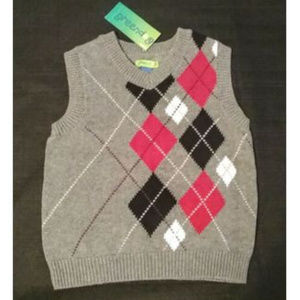Greendog Oxford Argyle V-Neck Sweater Vest